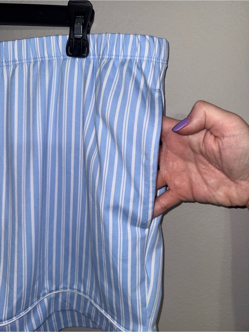 Joyspun Women’s Blue Striped Button Up Pajama Set XL - Picture 6 of 6